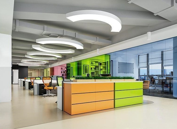 掌握这5个办公室装修技巧，打造大气美观办公空间(图2)